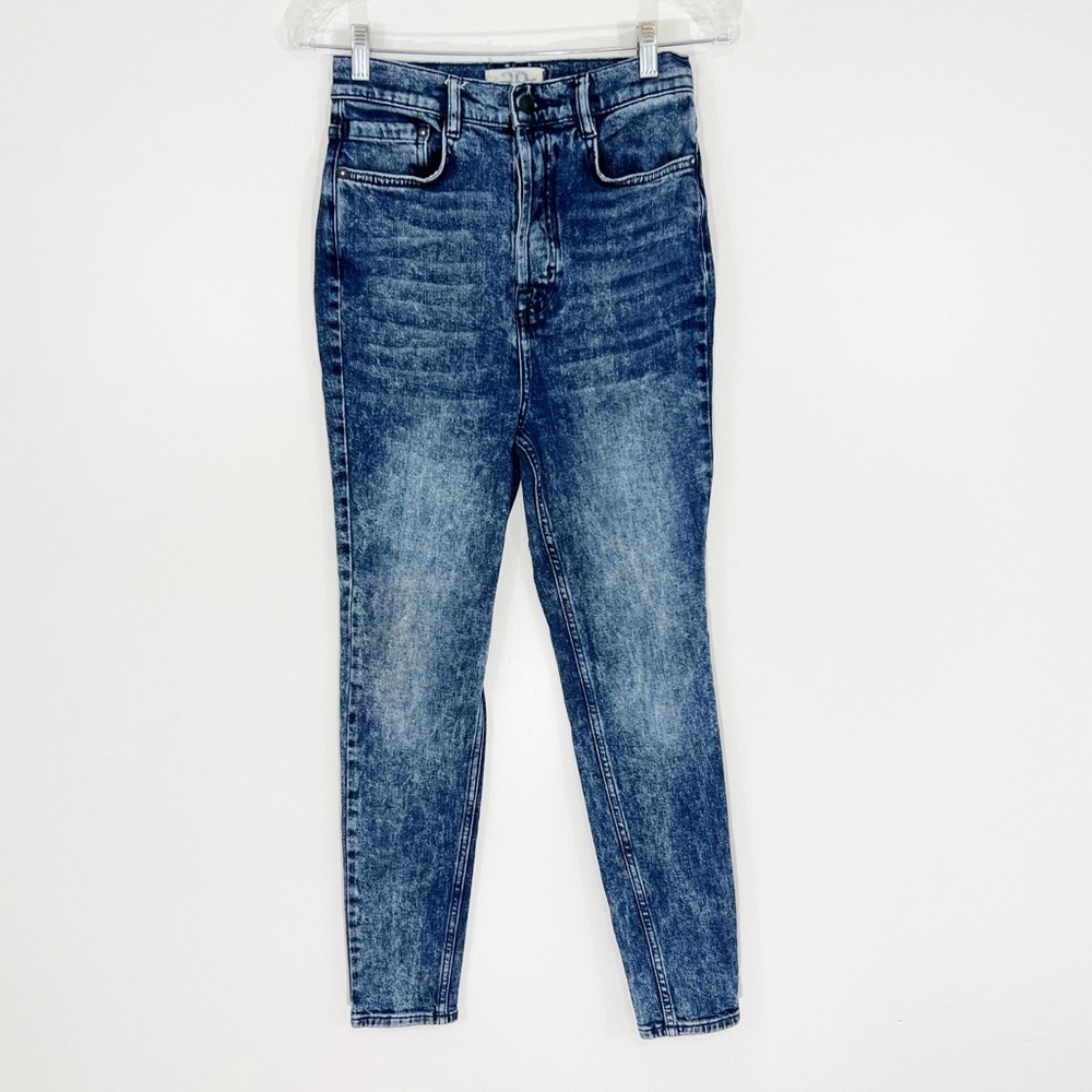 Free People We The Free Acid Wash High Rise Skinny Jeans Size 29